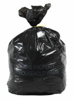 Black Domestic Waste Bags for Household & General Use