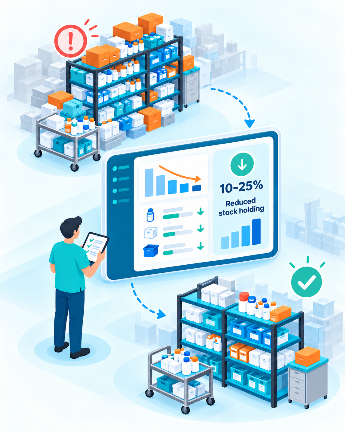 GV App - Overstock to Optimised Stock